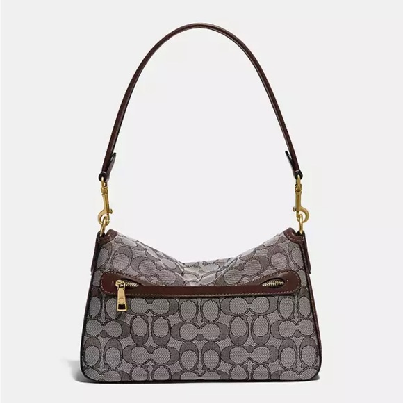 Coach Soft Tabby Shoulder Bag In Signature Jacquard - Picture 4 of 8